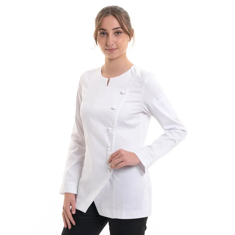 White Women's Kitchen Coat Valloire - ROBUR