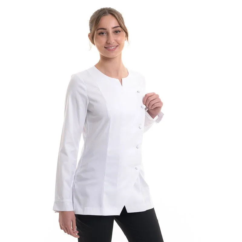 White Women's Kitchen Coat Valloire - ROBUR