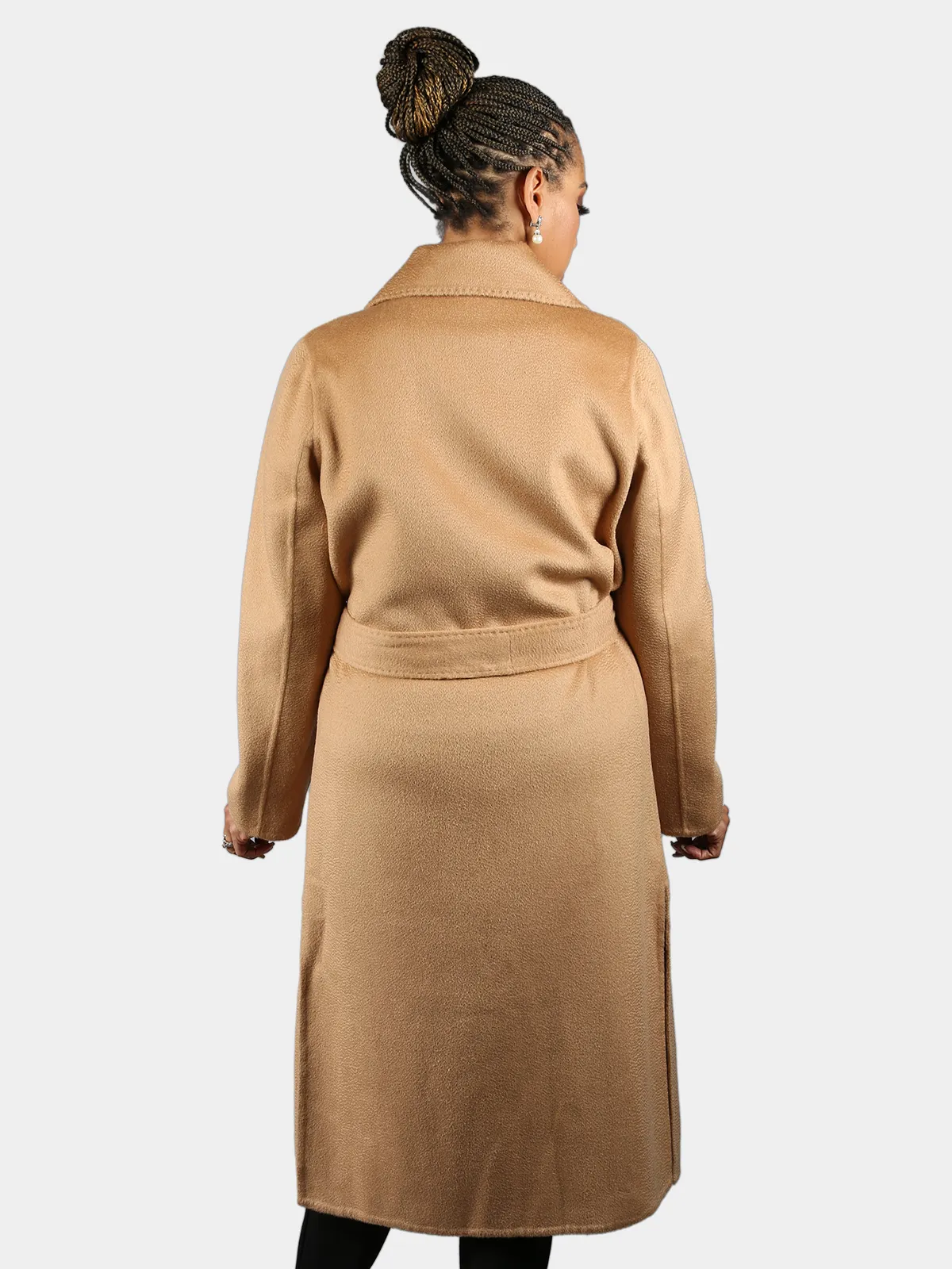 Woman's Camel Cashmere Wool Coat - Day Furs