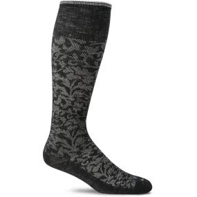 Women's Damask Graduated Compression Socks