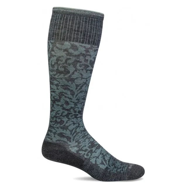 Women's Damask Graduated Compression Socks