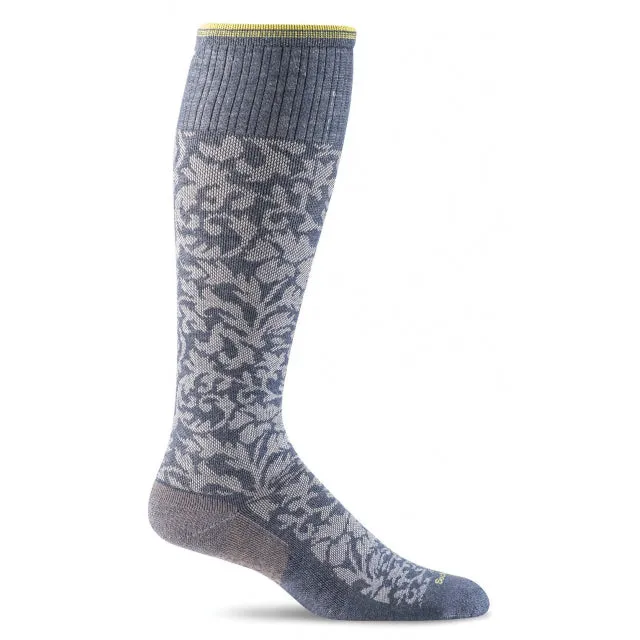 Women's Damask Graduated Compression Socks