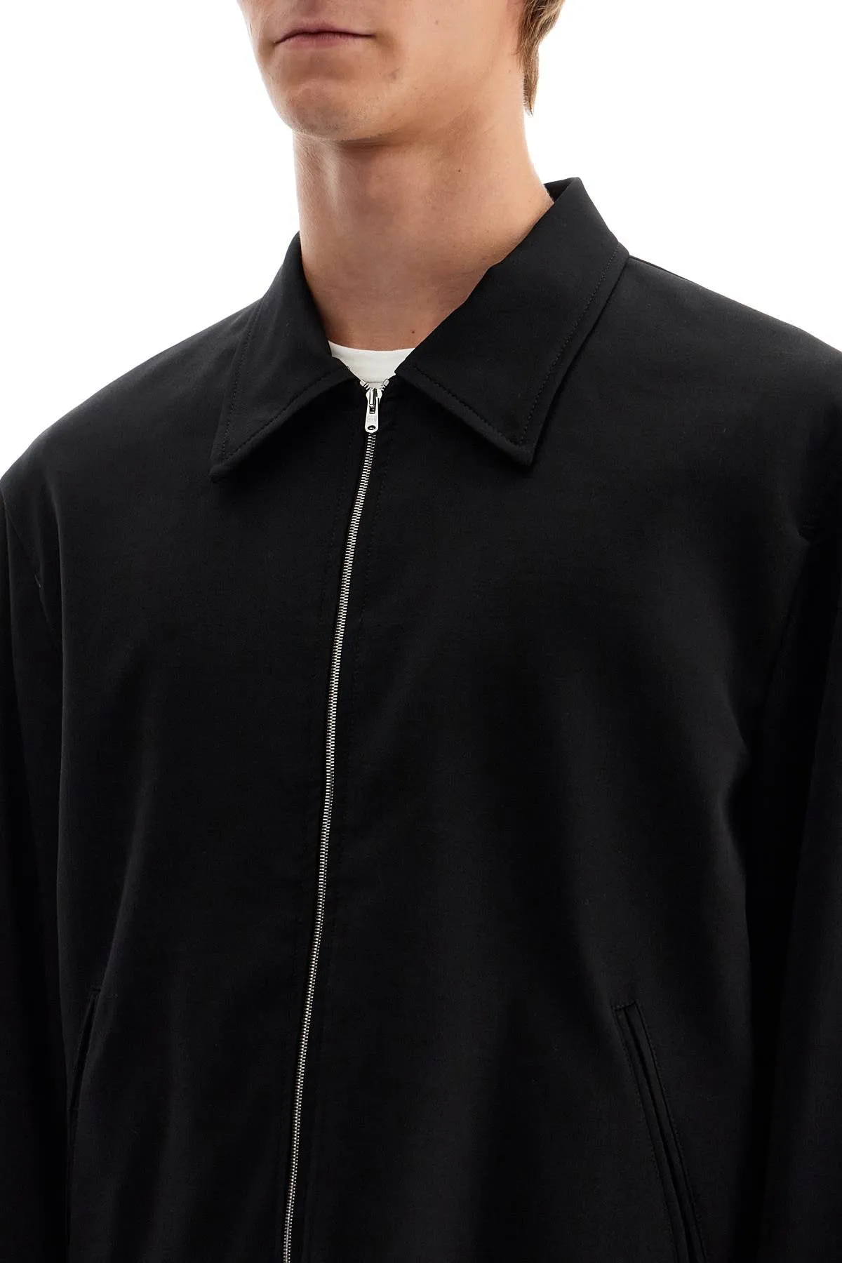 wool twill blouson