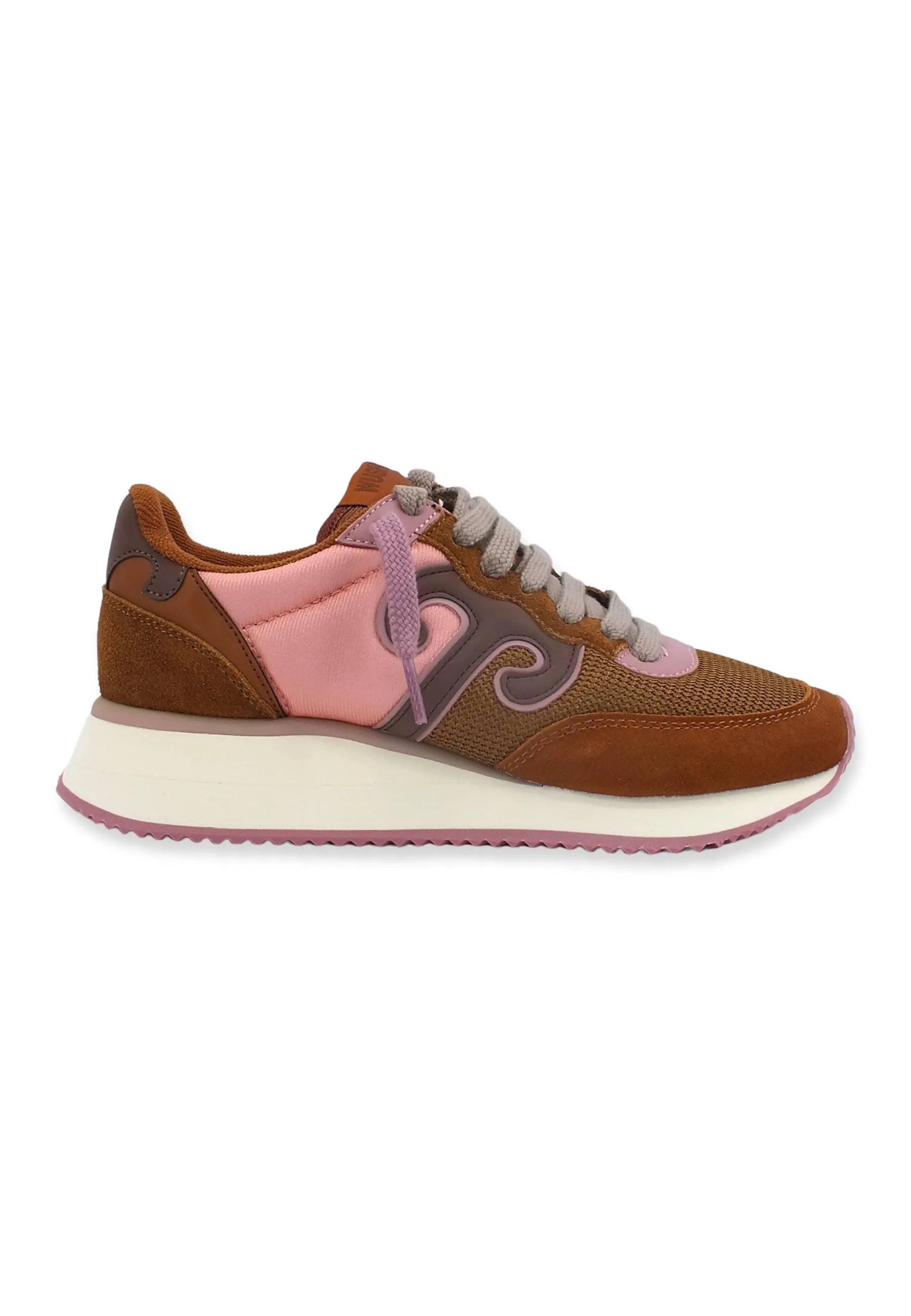 WUSHU Master Sport Sneaker Donna Marrone Cognac Rosa MS159