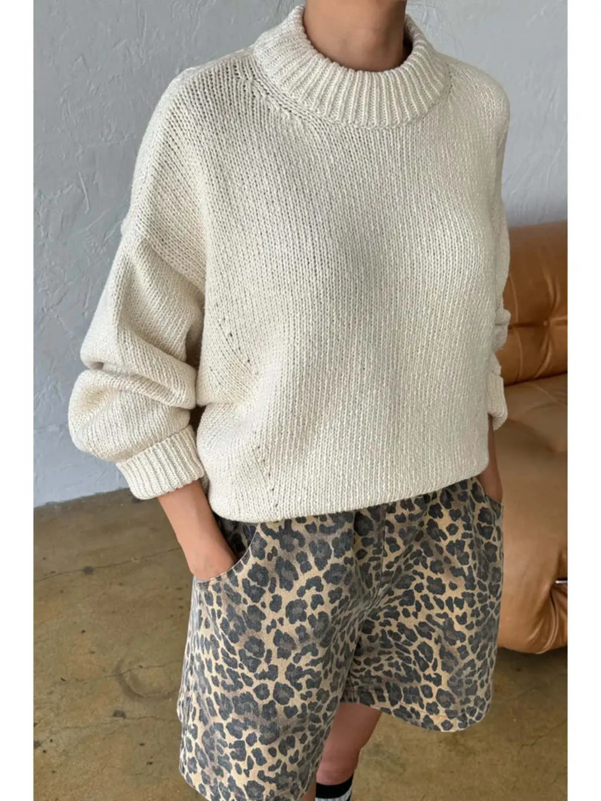 Zoe Cotton Sweater - Naturel