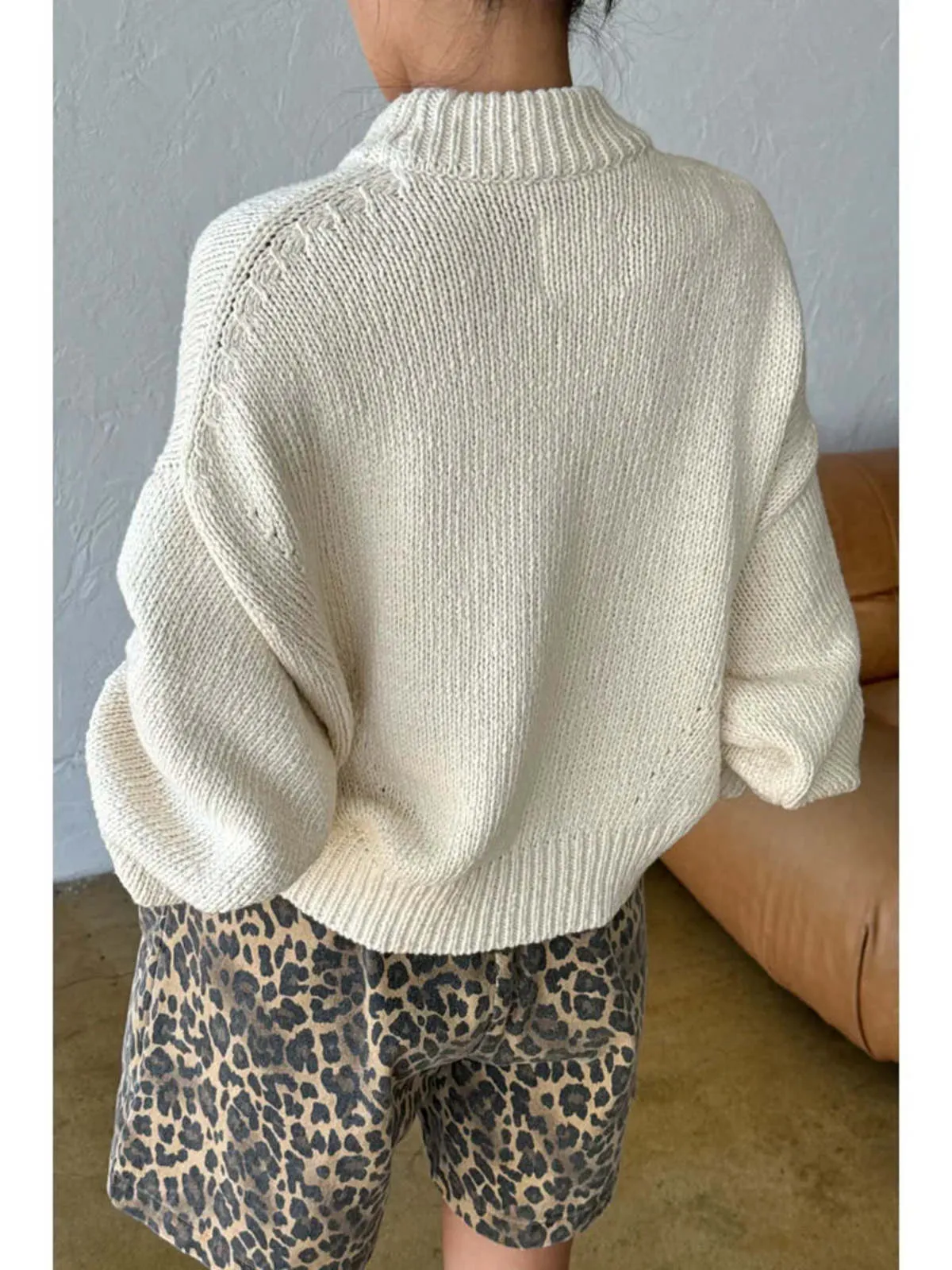 Zoe Cotton Sweater - Naturel